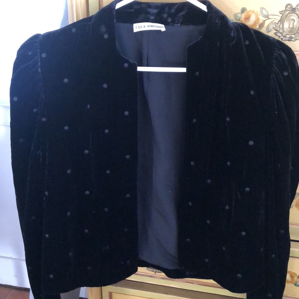 Ulla Johnson xs black velvet jacket